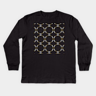 Honey Bee Pattern Kids Long Sleeve T-Shirt